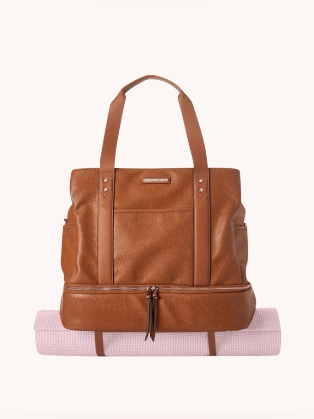 BNWT - Poppy & Peonies Voyageur bag in Cognac - Picture 6 of 14